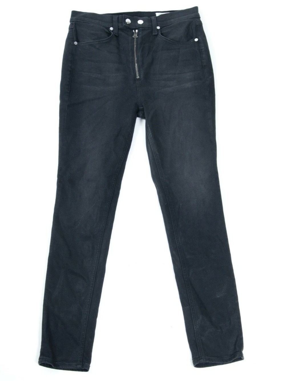 rag & bone Edgy Exposed Zipper and Button Skinny Jeans